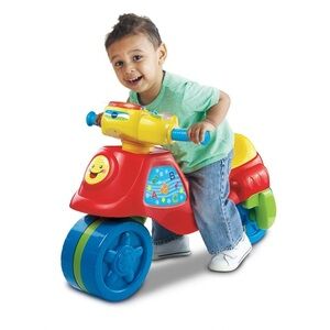 VTech 2-in-1 Learn & Zoom Ride-On Kids Motorbike